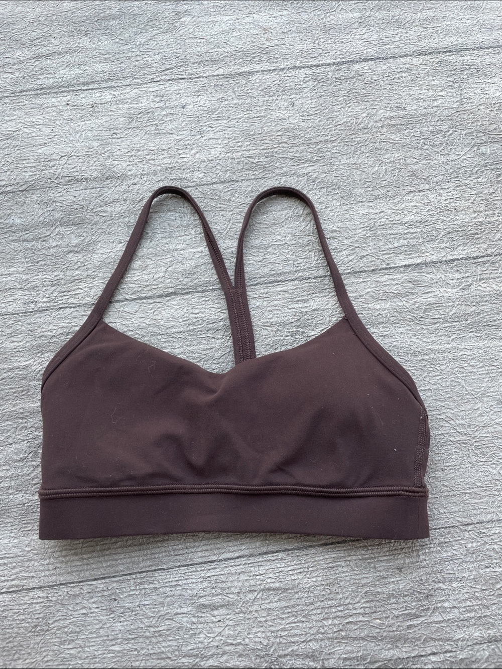 Lululemon flow Y bra 2 chocolate brown